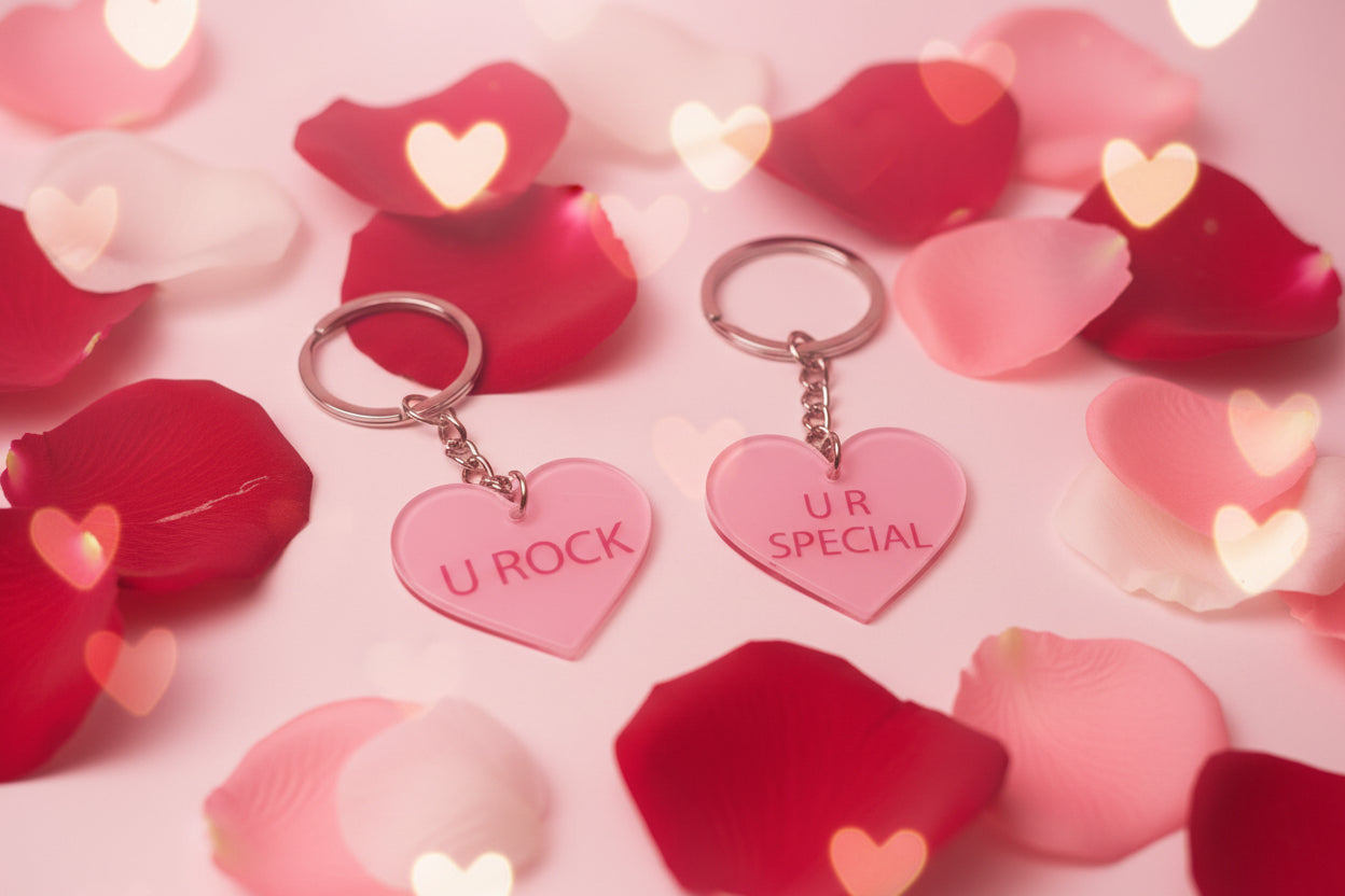 Valentines Heart Keychain