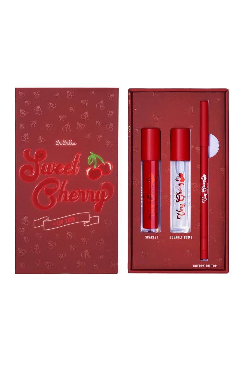 BeBella Sweet Cherry Lip Trio Kit