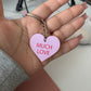 Valentines Heart Keychain