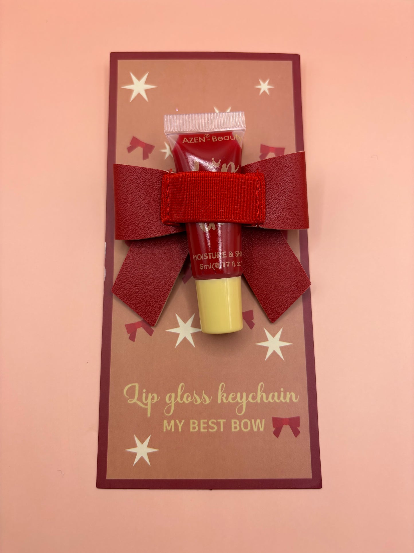 Red Bow with Free lip gloss