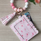Heart wallet with wristlet