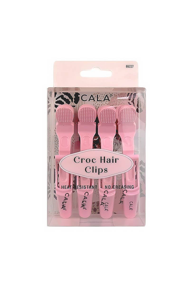 Pink 4 pc Hair Clips