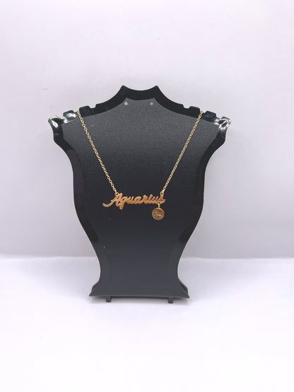 18k Zodiac Gold Plated Necklace